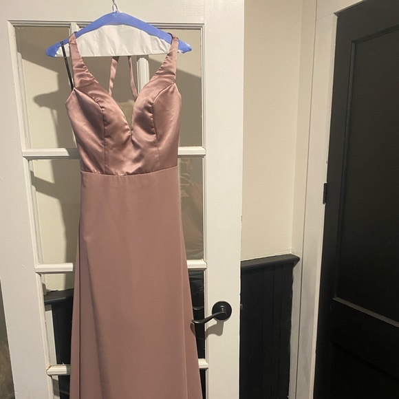 Built in bra support. Open cross cross back. Plum colour. Sorella Vita designer. - Picture 1 of 7